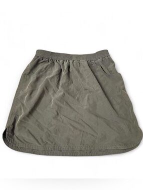 silence + noise Olive Green Mini Skirt with Elastic Waist